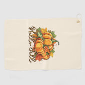 Hello Fall - Cosy Pumpkin Patch Golfhandtuch (Horizontal)