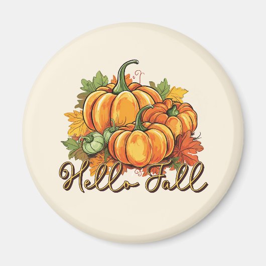 Hello Fall - Cosy Pumpkin Patch Magnet (Vorne)