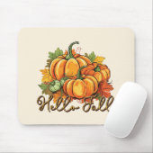 Hello Fall - Cosy Pumpkin Patch Mousepad (Mit Mouse)