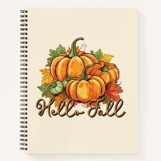 Hello Fall - Cosy Pumpkin Patch Notizblock (Vorderseite)