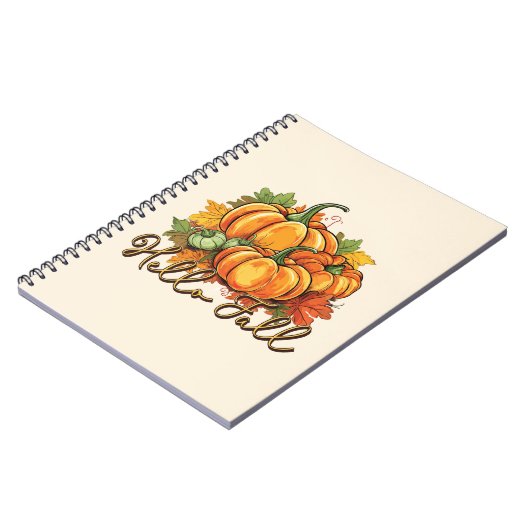 Hello Fall - Cosy Pumpkin Patch Notizblock (Linke Seite)