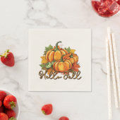 Hello Fall - Cosy Pumpkin Patch Serviette (Beispiel)
