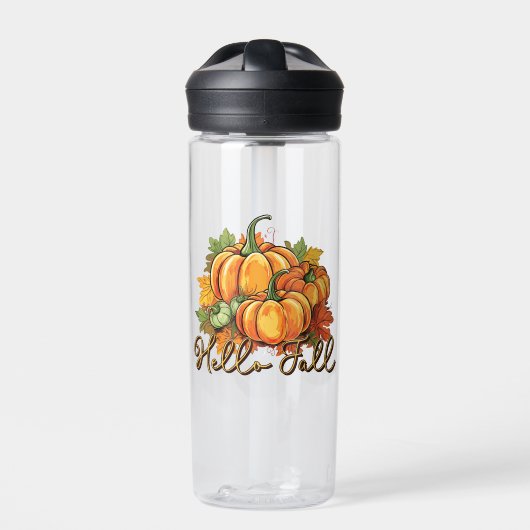 Hello Fall - Cosy Pumpkin Patch Trinkflasche (Vorderseite)