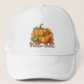 Hello Fall - Cosy Pumpkin Patch Truckerkappe (Vorderseite)
