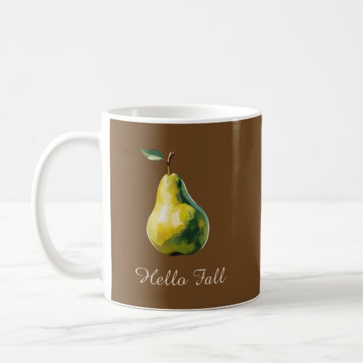 Hello Fall Custom Text Autumn Frudesign - Tasse (Links)