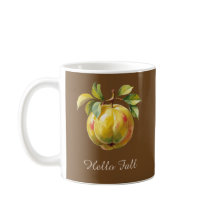Hello Fall Custom Text Autumn Frudesign - Tasse
