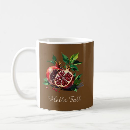 Hello Fall Custom Text Autumn Frudesign - Tasse (Links)