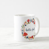 Hello Fall Erntedank Geschenk Landküche Kaffeetasse (VorderseiteRechts)