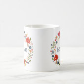 Hello Fall Erntedank Geschenk Landküche Kaffeetasse (Mittel)