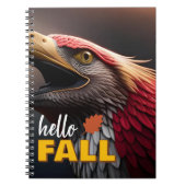 Hello Fall Fantasy Bird Notebook Notizblock (Vorderseite)
