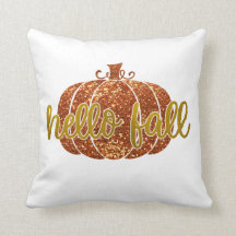 Hello Fall Glitzer Pumpkin
