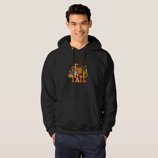 Hello Fall Gnomes Pumpkin Leopard Autumn For Men Hoodie (Vorne ganz)