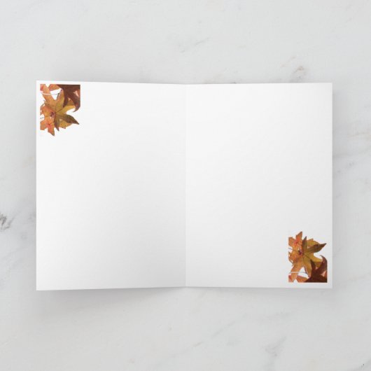 "Hello Fall!" Greeting Card Karte (Innenseite)