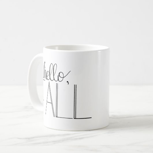 Hello Fall Handschrift Tasse (Vorderseite Links)
