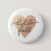 Hello Fall Liebe Heart Button (Vorderseite)