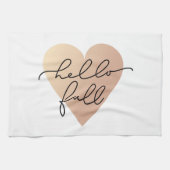Hello Fall Liebe Heart Geschirrtuch (Horizontal)