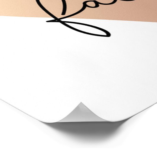 Hello Fall Liebe Heart Poster (Ecke)