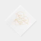 Hello Fall Liebe Heart Servietten Mit Folie (Rechts)