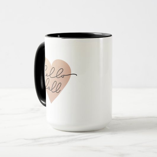 Hello Fall Liebe Heart Tasse (Vorderseite Links)