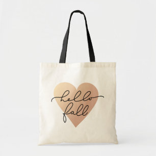 Hello Fall Liebe Heart Tragetasche