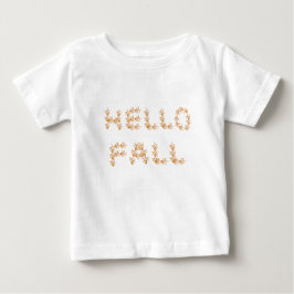 Hello Fall Minimalistisch Niedlich Baby T-shirt