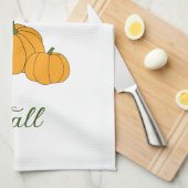 Hello Fall Minimalistisch Niedlich Geschirrtuch (Viertel Falte)