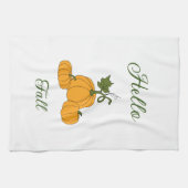 Hello Fall Minimalistisch Niedlich Geschirrtuch (Horizontal)