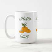 Hello Fall Minimalistisch Niedlich Kaffeetasse (Links)
