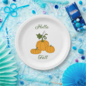 Hello Fall Minimalistisch Niedlich Pappteller (Party)