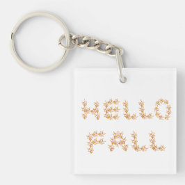 Hello Fall Minimalistisch Niedlich Schlüsselanhänger