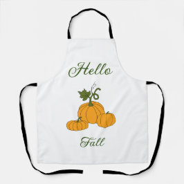 Hello Fall Minimalistisch Niedlich Schürze