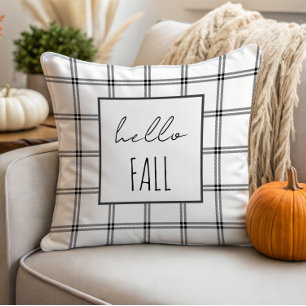 Hello Fall Modernes Bauernhaus Kissen   Minimalist