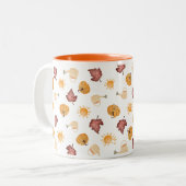 “Hello Fall” Mug | Cozy Autumn Aesthetic | Seasona Zweifarbige Tasse (Vorderseite Links)