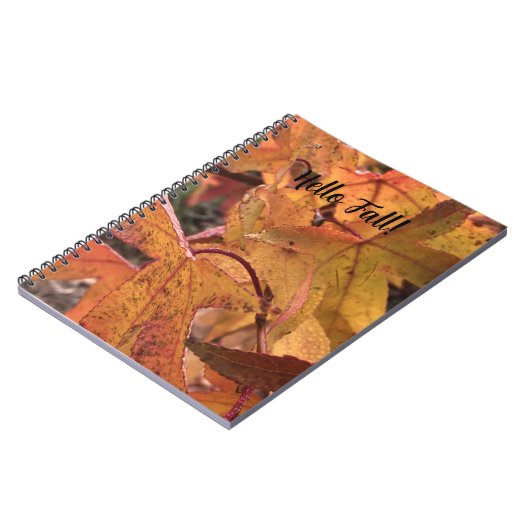 "Hello Fall!" Notebook Notizblock (Linke Seite)