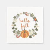 Hello Fall Paper Napkin Serviette (Vorderseite)