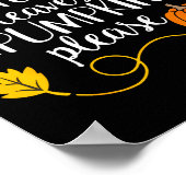 Hello Fall Pumpkin Autumn Leaves Pumpkin Please Fa Poster (Ecke)