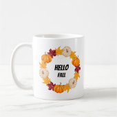 Hello Fall Pumpkin - Gemütlicher Herbst Saison Kaffeetasse (Links)