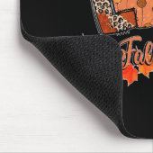 Hello Fall Pumpkin Liebe Fall Y_all Leopard Peace Mousepad (Ecke)