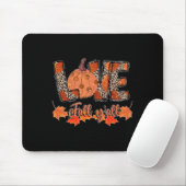 Hello Fall Pumpkin Liebe Fall Y_all Leopard Peace Mousepad (Mit Mouse)
