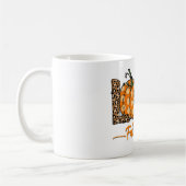 Hello Fall Pumpkin Liebe Fall Y'All Leopard Liebe Kaffeetasse (Links)