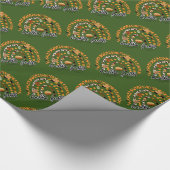 Hello Fall Pumpkin Trendy Geschenkpapier (Ecke)
