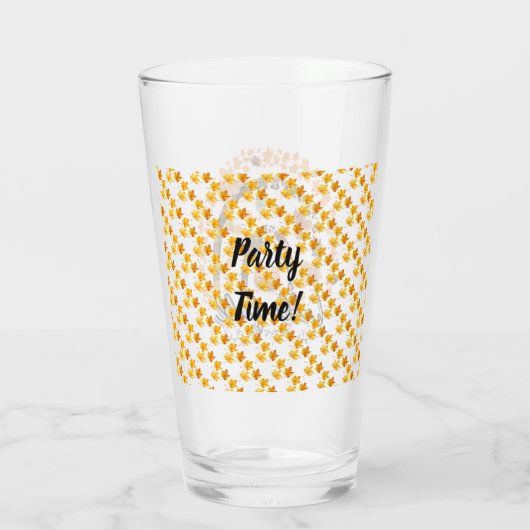 Hello Fall Pumpkin Trendy Glas (Rückseite)