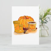 Hello Fall Quote Design Einladung (Stehend Vorderseite)