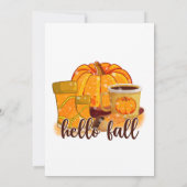 Hello Fall Quote Design Einladung (Rückseite)