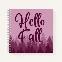 Hello Fall Season Notizblock