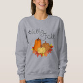 Hello Fall Sweatshirt - Bearbeitbarer Text (Vorderseite)