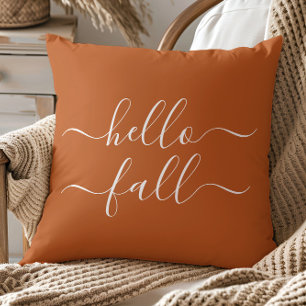 Hello Fall Throw Kissen - Minimalistische Wohngest