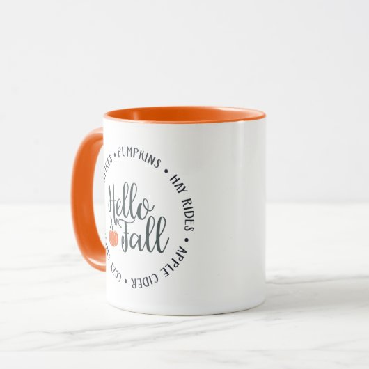 Hello Fall Two Toned Tasse (Vorderseite Links)