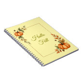 Hello Fall Watercolor Cosy Notizblock (Rechte Seite)