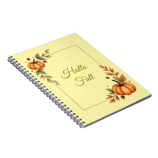 Hello Fall Watercolor Cosy Notizblock (Rechte Seite)